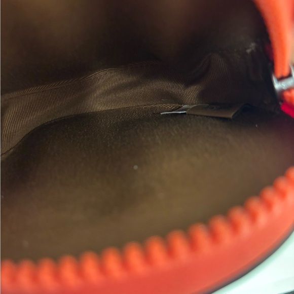 Coach Round Coin Case In Colorblock Signature Canvas - Picture 6 of 6